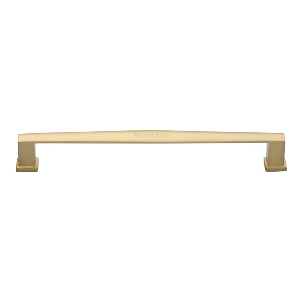 Heritage Brass Cabinet Pull Vintage Design 203mm CTC Satin Brass Finish
 - C4384 203-SB - Choice Handles