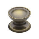 Heritage Brass Cabinet Knob Surrey Design 32mm Antique Brass finish - C4386 32-AT - Choice Handles
