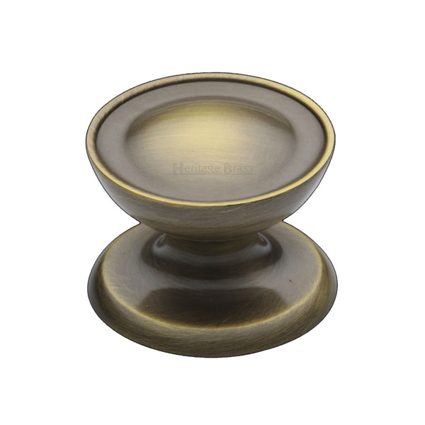 Heritage Brass Cabinet Knob Surrey Design 32mm Antique Brass finish - C4386 32-AT - Choice Handles
