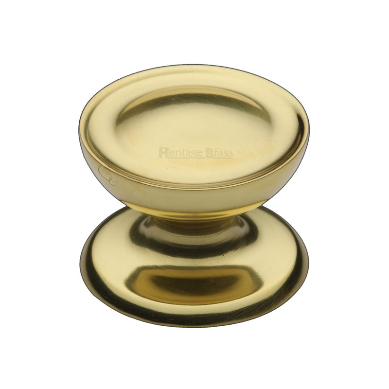 Heritage Brass Cabinet Knob Surrey Design 32mm Polished Brass finish - C4386 32-PB - Choice Handles