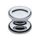 Heritage Brass Cabinet Knob Surrey Design 32mm Polished Chrome finish - C4386 32-PC - Choice Handles