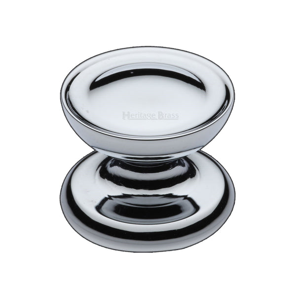 Heritage Brass Cabinet Knob Surrey Design 32mm Polished Chrome finish - C4386 32-PC - Choice Handles