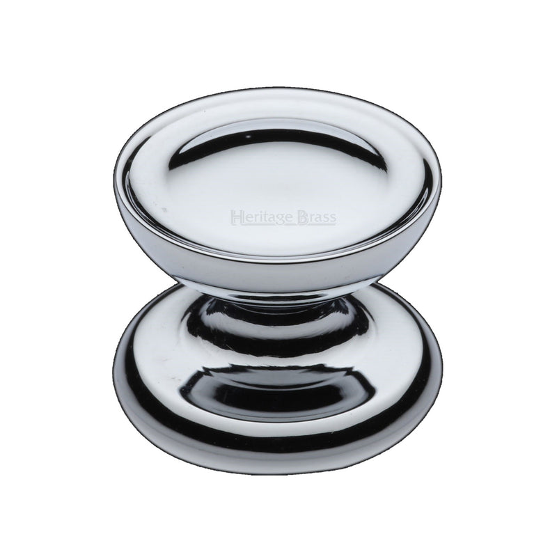 Heritage Brass Cabinet Knob Surrey Design 32mm Polished Chrome finish - C4386 32-PC - Choice Handles