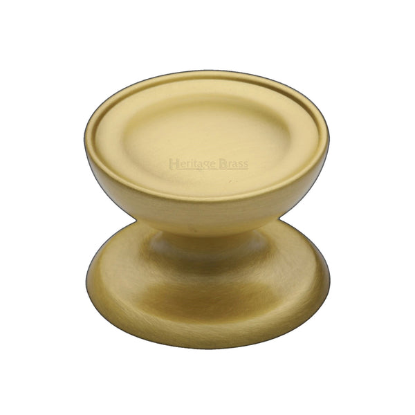Heritage Brass Cabinet Knob Surrey Design 32mm Satin Brass finish - C4386 32-SB - Choice Handles