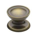 Heritage Brass Cabinet Knob Surrey Design 38mm Antique Brass finish - C4386 38-AT - Choice Handles
