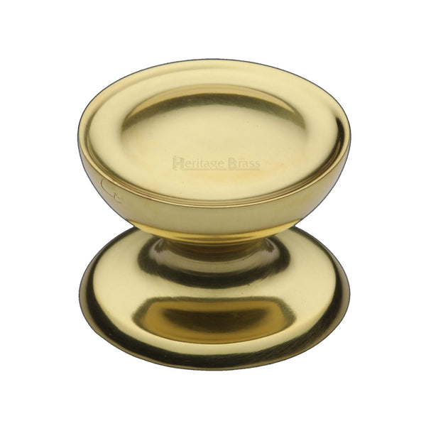 Heritage Brass Cabinet Knob Surrey Design 38mm Polished Brass finish - C4386 38-PB - Choice Handles