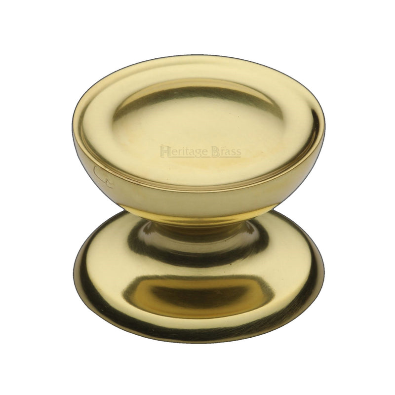 Heritage Brass Cabinet Knob Surrey Design 38mm Polished Brass finish - C4386 38-PB - Choice Handles