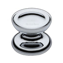 Heritage Brass Cabinet Knob Surrey Design 38mm Polished Chrome finish - C4386 38-PC - Choice Handles