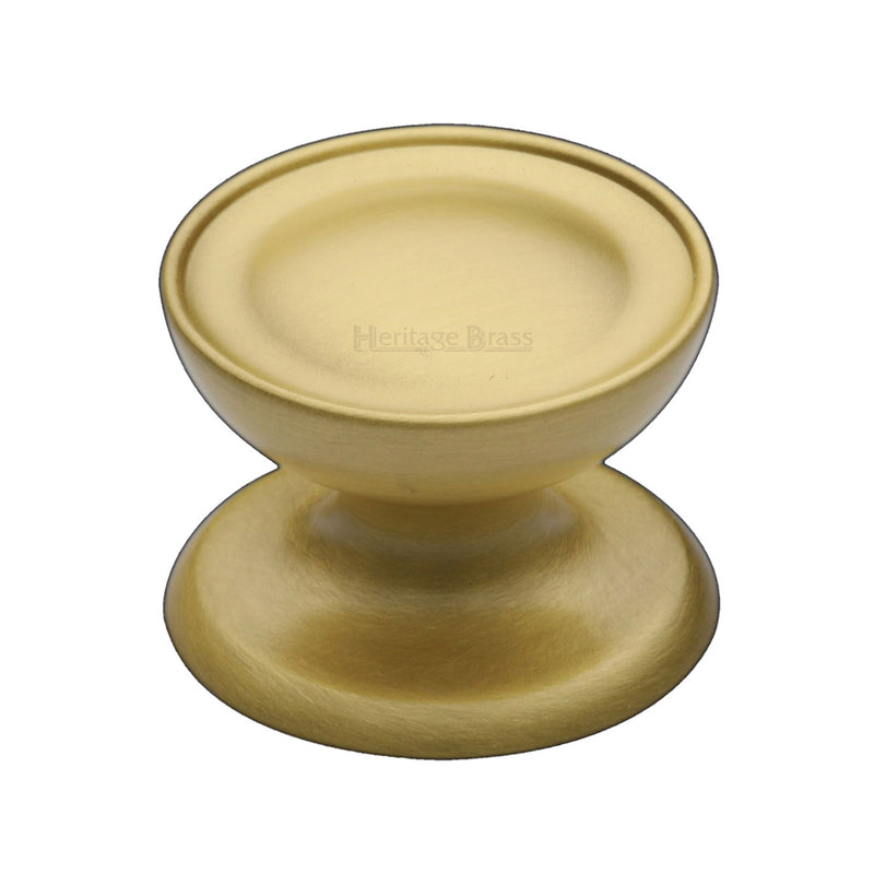 Heritage Brass Cabinet Knob Surrey Design 38mm Satin Brass finish - C4386 38-SB - Choice Handles
