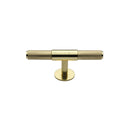 Heritage Brass Cabinet Knob Knurled Fountain Design 60mm Polished Brass finish - C4463 60-PB - Choice Handles