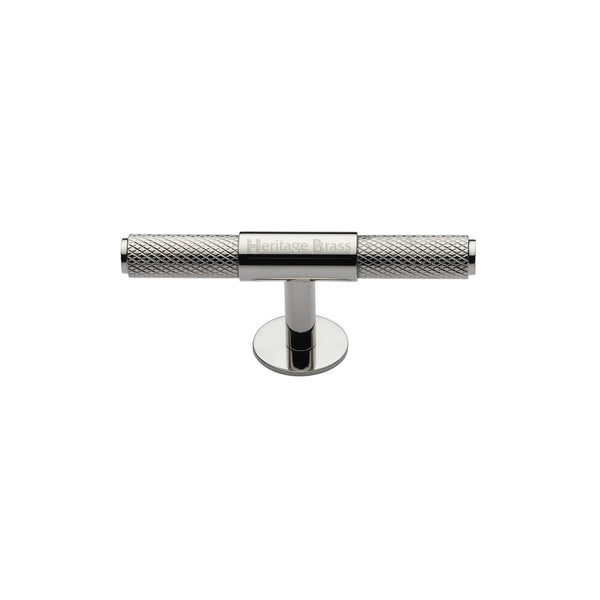 Heritage Brass Cabinet Knob Knurled Fountain Design 60mm Polished Nickel - C4463 60-PNF - Choice Handles