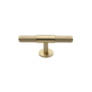 Heritage Brass Cabinet Knob Knurled Fountain Design 60mm Satin Brass finish - C4463 60-SB - Choice Handles