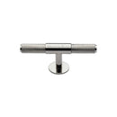 Heritage Brass Cabinet Knob Knurled Fountain Design 90mm Polished Nickel - C4463 90-PNF - Choice Handles