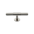 Heritage Brass Cabinet Knob Knurled Fountain Design 90mm Satin Nickel finish - C4463 90-SN - Choice Handles