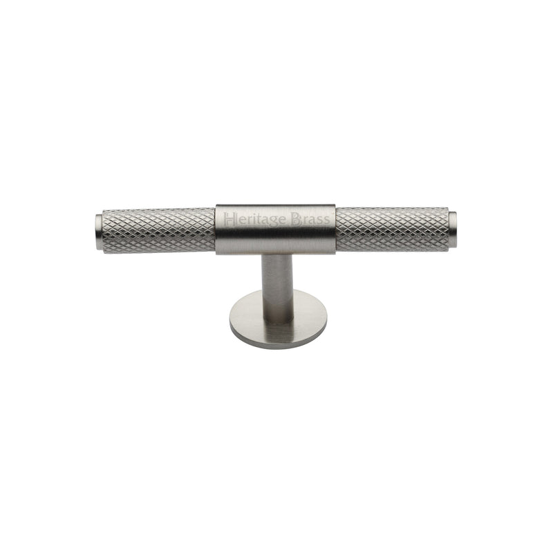 Heritage Brass Cabinet Knob Knurled Fountain Design 90mm Satin Nickel finish - C4463 90-SN - Choice Handles