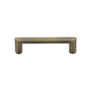 Heritage Brass Cabinet Pull Hex Profile Design 102mm CTC Antique Brass Finish - C4473 102-AT - Choice Handles