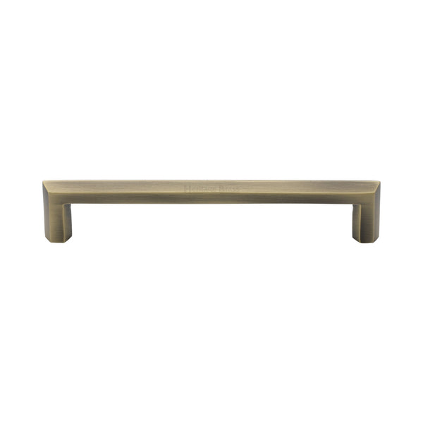 Heritage Brass Cabinet Pull Hex Profile Design 152mm CTC Antique Brass Finish - C4473 152-AT - Choice Handles