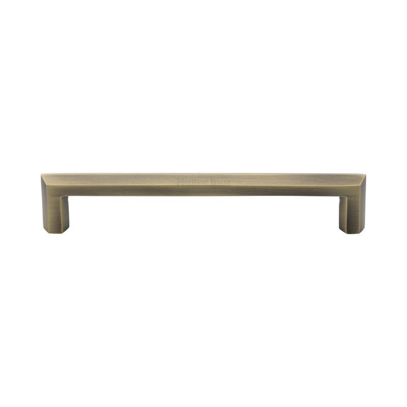 Heritage Brass Cabinet Pull Hex Profile Design 152mm CTC Antique Brass Finish - C4473 152-AT - Choice Handles