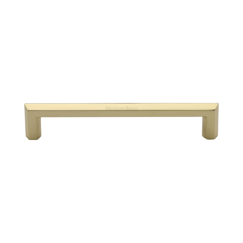 Heritage Brass Cabinet Pull Hex Profile Design 152mm CTC Polished Brass Finish - C4473 152-PB - Choice Handles