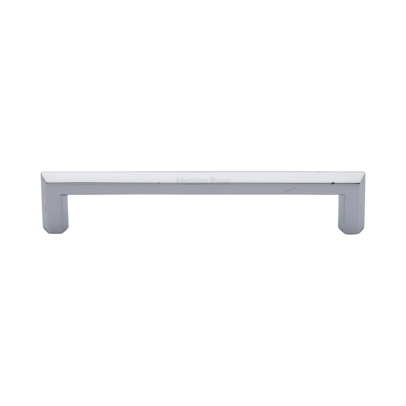 Heritage Brass Cabinet Pull Hex Profile Design 152mm CTC Polished Chrome Finish - C4473 152-PC - Choice Handles