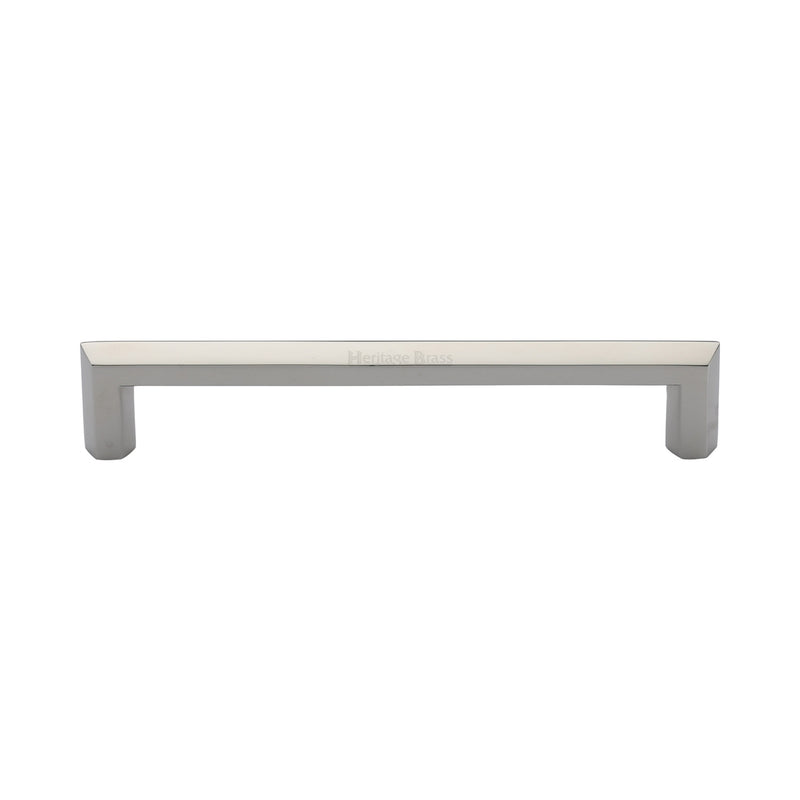 Heritage Brass Cabinet Pull Hex Profile Design 152mm CTC Polished Nickel Finish - C4473 152-PNF - Choice Handles