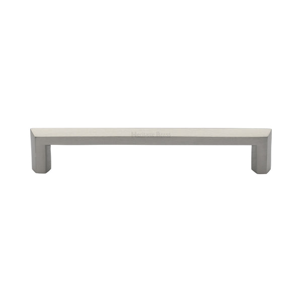 Heritage Brass Cabinet Pull Hex Profile Design 152mm CTC Satin Nickel Finish - C4473 152-SN - Choice Handles
