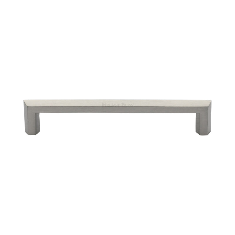 Heritage Brass Cabinet Pull Hex Profile Design 152mm CTC Satin Nickel Finish - C4473 152-SN - Choice Handles