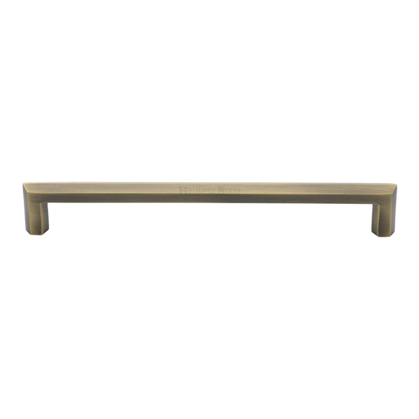 Heritage Brass Cabinet Pull Hex Profile Design 203mm CTC Antique Brass Finish - C4473 203-AT - Choice Handles
