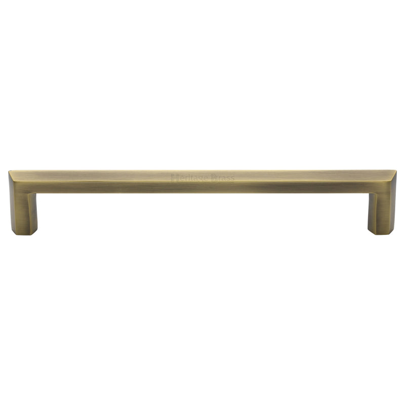 Heritage Brass Cabinet Pull Hex Profile Design 254mm CTC Antique Brass Finish - C4473 254-AT - Choice Handles
