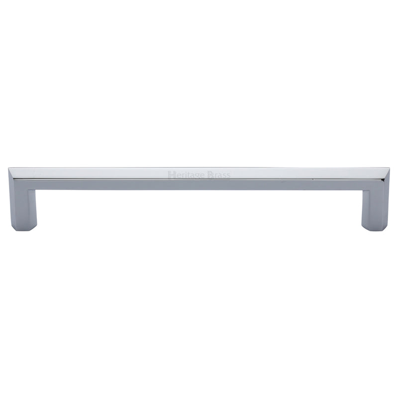 Heritage Brass Cabinet Pull Hex Profile Design 254mm CTC Polished Chrome Finish - C4473 254-PC - Choice Handles