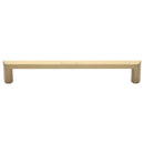 Heritage Brass Cabinet Pull Hex Profile Design 254mm CTC Satin Brass Finish - C4473 254-SB - Choice Handles