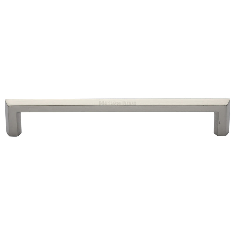 Heritage Brass Cabinet Pull Hex Profile Design 254mm CTC Satin Nickel Finish - C4473 254-SN - Choice Handles