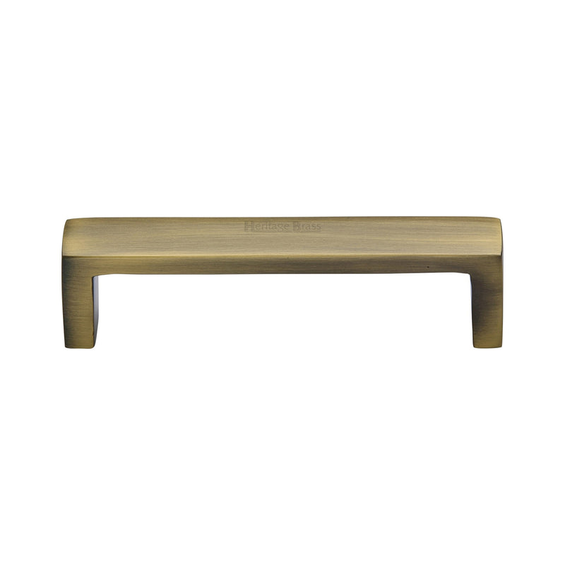 Heritage Brass Cabinet Pull Wide Metro Design 101mm CTC Antique Finish - C4520 101-AT - Choice Handles