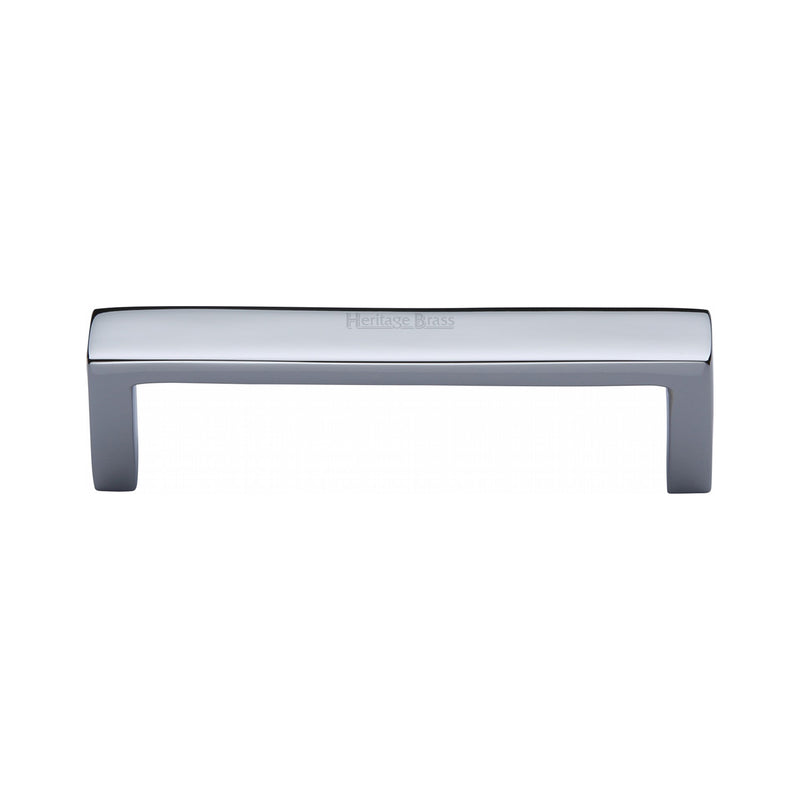 Heritage Brass Cabinet Pull Wide Metro Design 101mm CTC Polished Chrome Finish - C4520 101-PC - Choice Handles