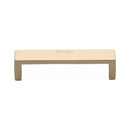 Heritage Brass Cabinet Pull Wide Metro Design 101mm CTC Satin Brass Finish - C4520 101-SB - Choice Handles