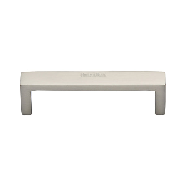 Heritage Brass Cabinet Pull Wide Metro Design 101mm CTC Satin Nickel Finish - C4520 101-SN - Choice Handles