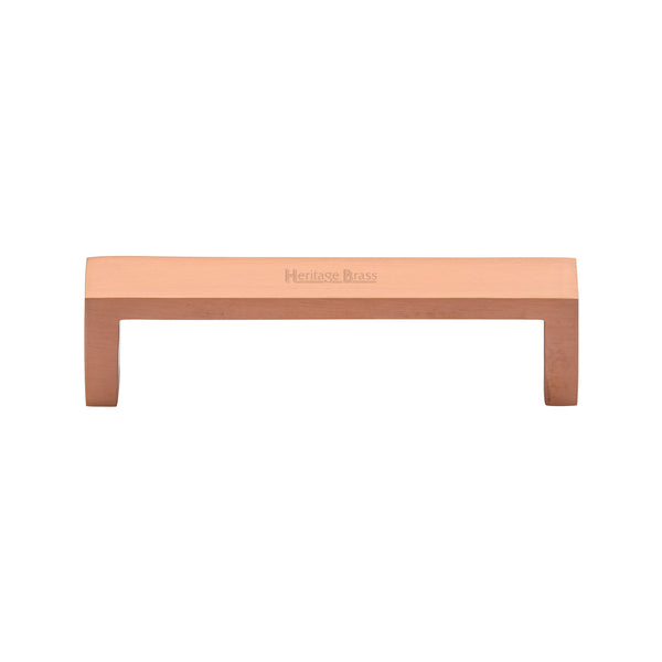 Heritage Brass Cabinet Pull Wide Metro Design 101mm CTC Satin Rose Gold Finish - C4520 101-SRG - Choice Handles