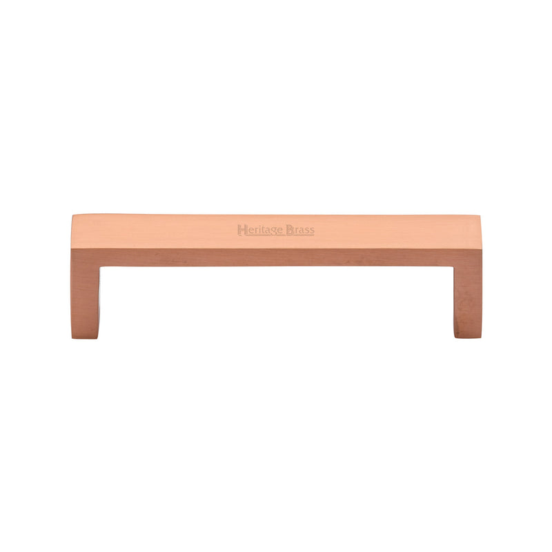 Heritage Brass Cabinet Pull Wide Metro Design 101mm CTC Satin Rose Gold Finish - C4520 101-SRG - Choice Handles