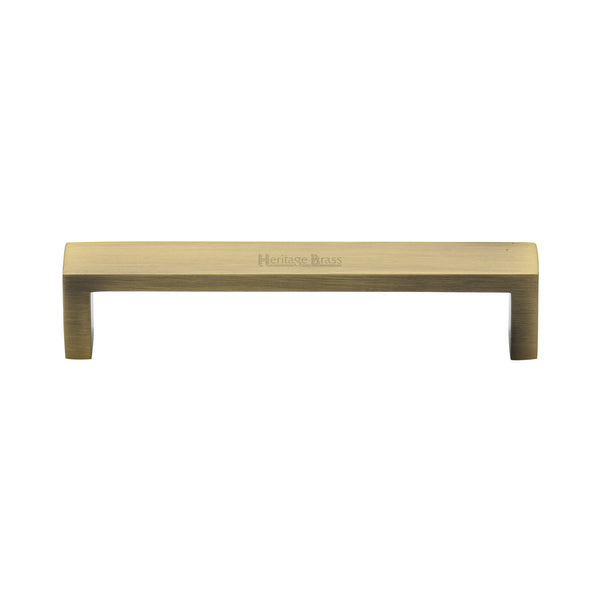 Heritage Brass Cabinet Pull Wide Metro Design 128mm CTC Antique Brass Finish - C4520 128-AT - Choice Handles