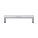 Heritage Brass Cabinet Pull Wide Metro Design 128mm CTC Satin Chrome Finish - C4520 128-SC - Choice Handles