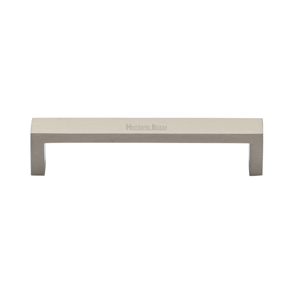 Heritage Brass Cabinet Pull Wide Metro Design 128mm CTC Satin Nickel Finish - C4520 128-SN - Choice Handles