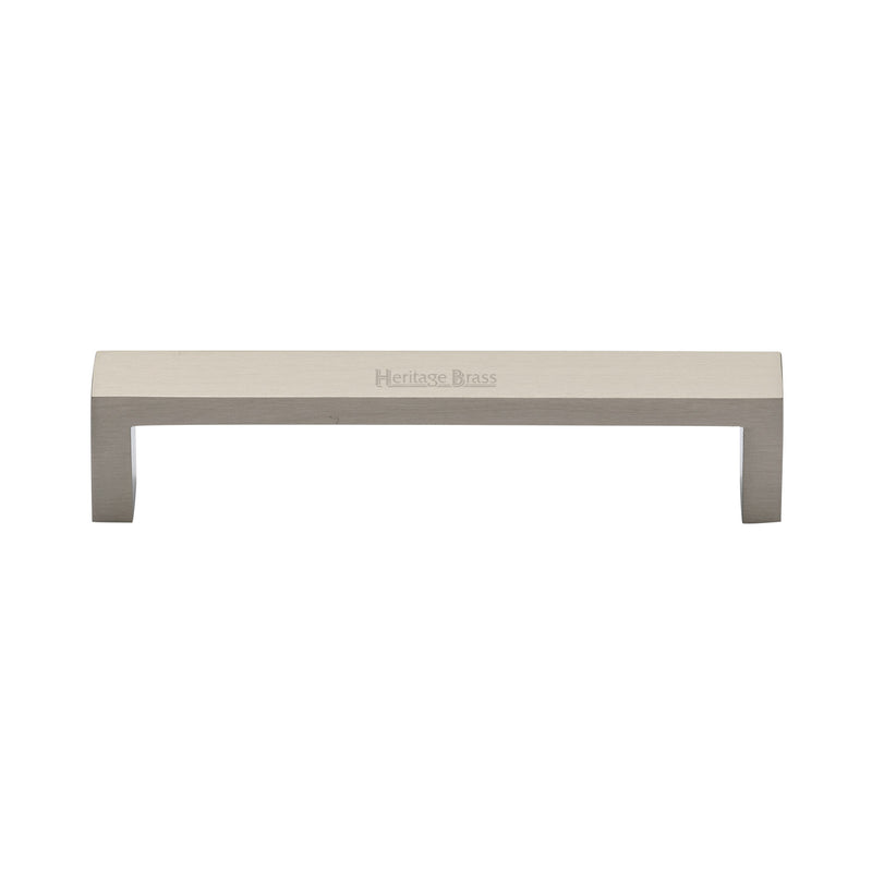 Heritage Brass Cabinet Pull Wide Metro Design 128mm CTC Satin Nickel Finish - C4520 128-SN - Choice Handles