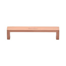 Heritage Brass Cabinet Pull Wide Metro Design 128mm CTC Satin Rose Gold Finish - C4520 128-SRG - Choice Handles