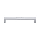 Heritage Brass Cabinet Pull Wide Metro Design 160mm CTC Satin Chrome Finish - C4520 160-SC - Choice Handles