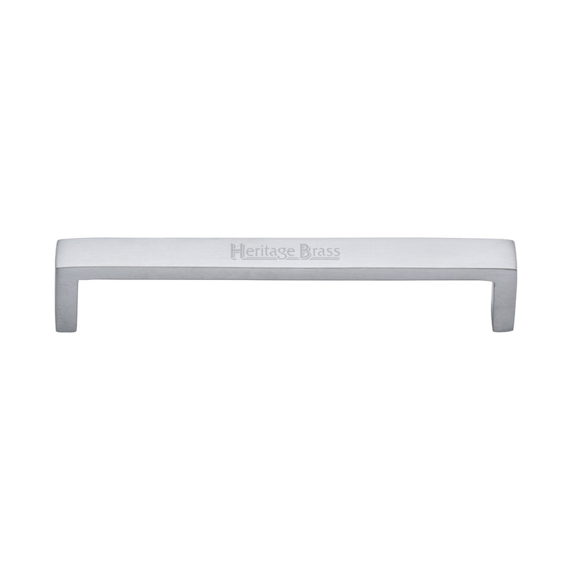 Heritage Brass Cabinet Pull Wide Metro Design 160mm CTC Satin Chrome Finish - C4520 160-SC - Choice Handles