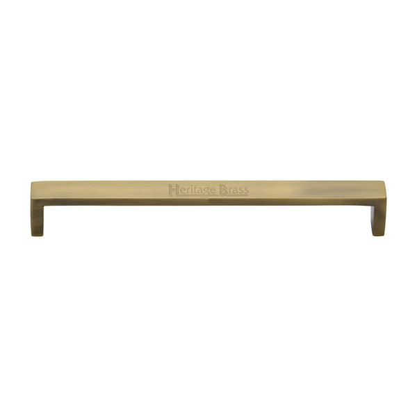 Heritage Brass Cabinet Pull Wide Metro Design 192mm CTC Antique Brass Finish - C4520 192-AT - Choice Handles