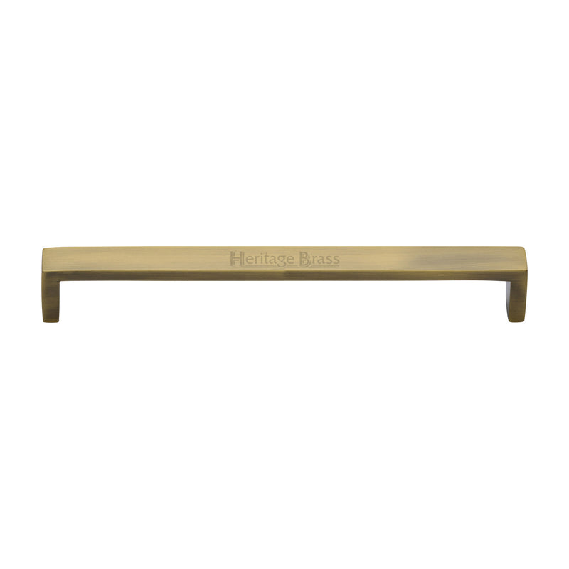 Heritage Brass Cabinet Pull Wide Metro Design 192mm CTC Antique Brass Finish - C4520 192-AT - Choice Handles