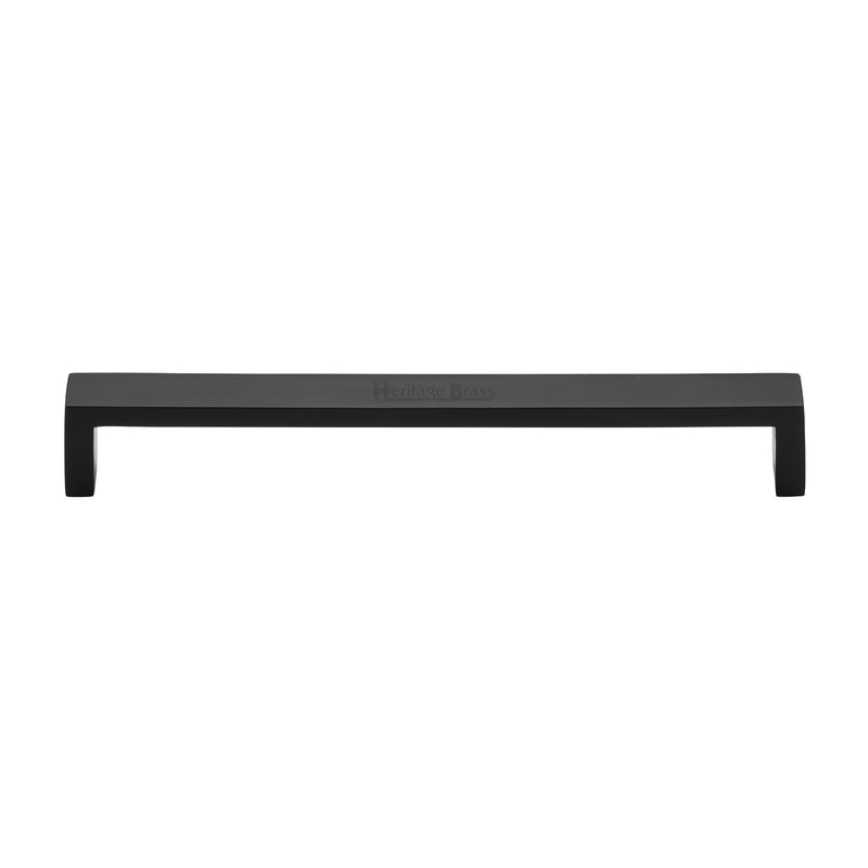 Heritage Brass Cabinet Pull Wide Metro Design 192mm CTC Matt Black Finish - C4520 192-BKMT - Choice Handles