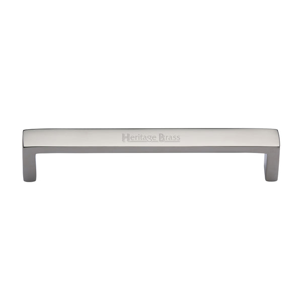 Heritage Brass Cabinet Pull Wide Metro Design 192mm CTC Polished Nickel Finish - C4520 192-PNF - Choice Handles