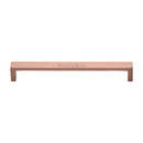 Heritage Brass Cabinet Pull Wide Metro Design 192mm CTC Satin Rose Gold Finish - C4520 192-SRG - Choice Handles